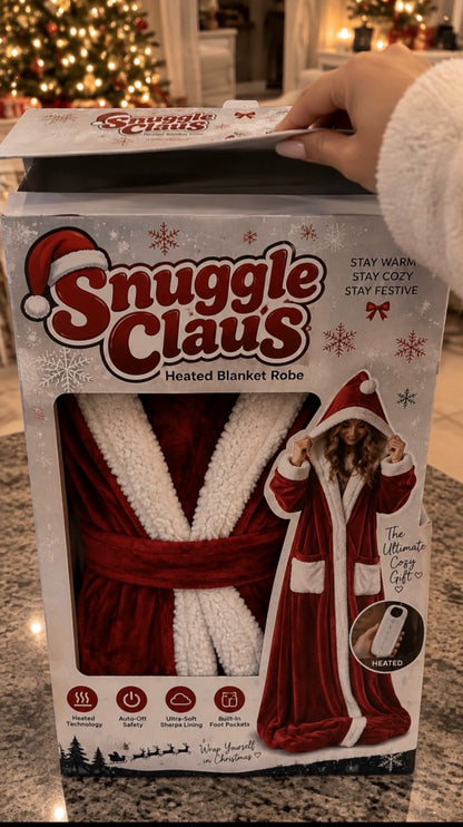 The Cozy Claus™ Heated Blanket Robe 🎅🏼❄️
