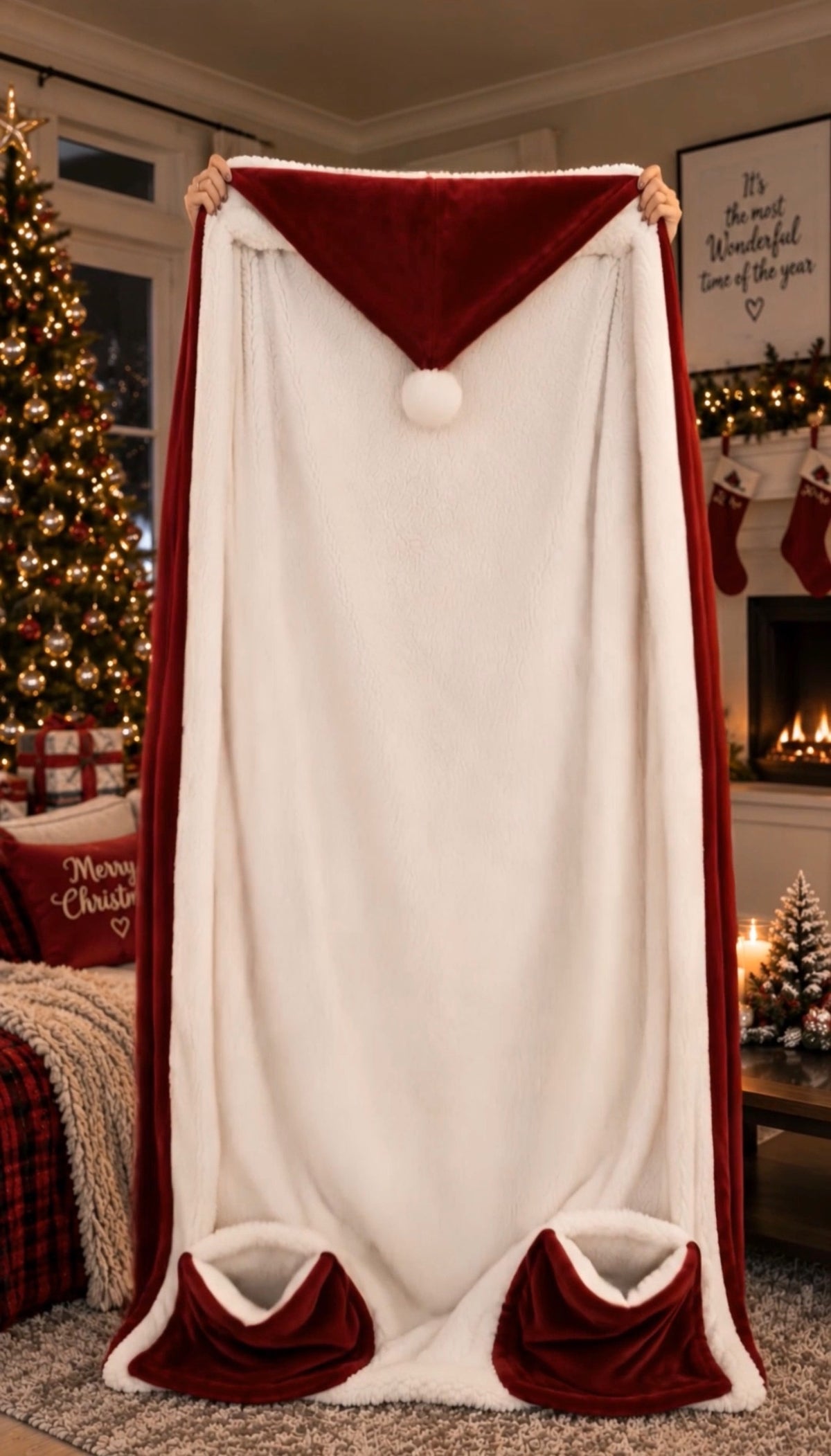 The Cozy Claus™ Heated Blanket Robe 🎅🏼❄️