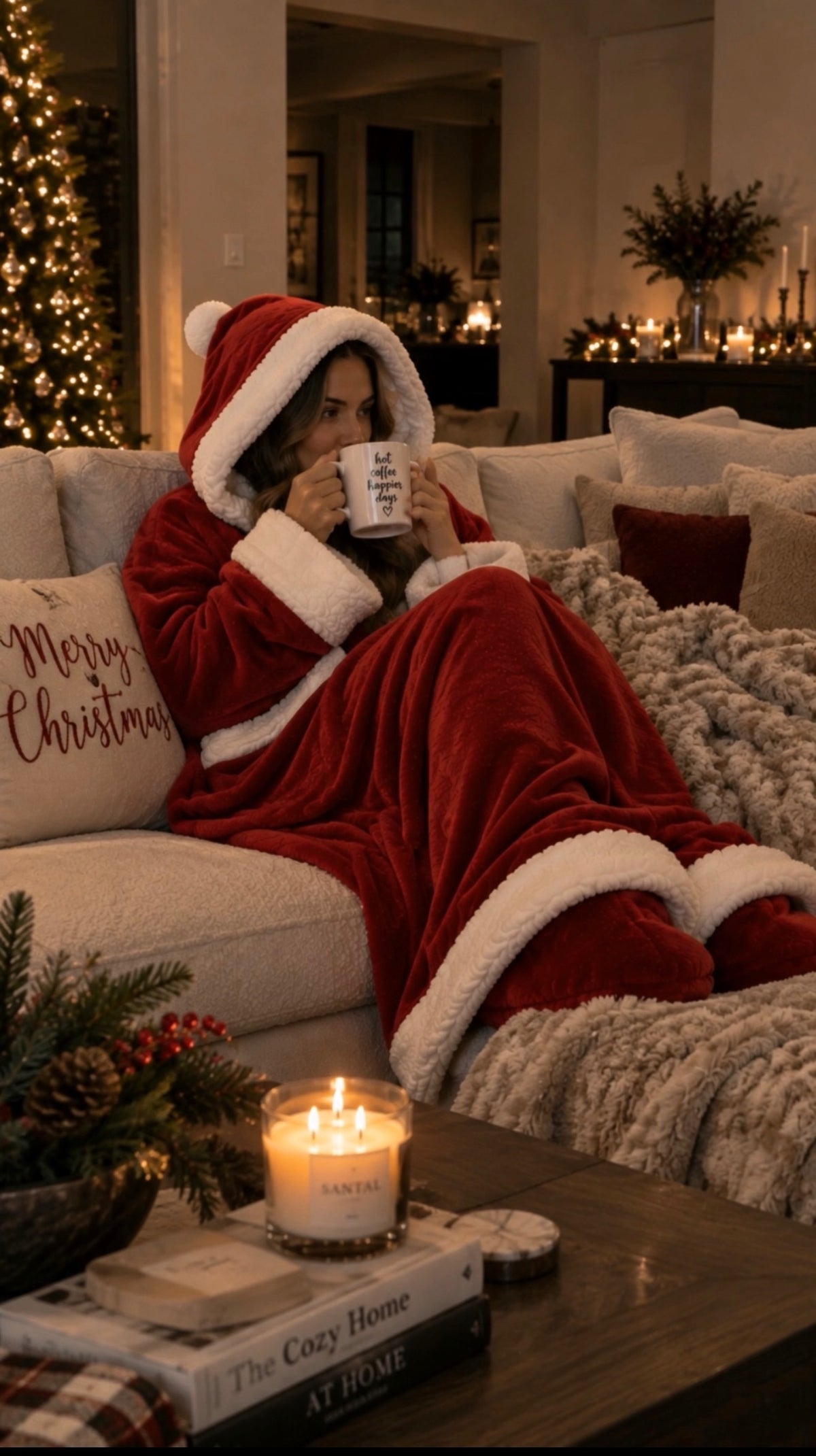 The Cozy Claus™ Heated Blanket Robe 🎅🏼❄️