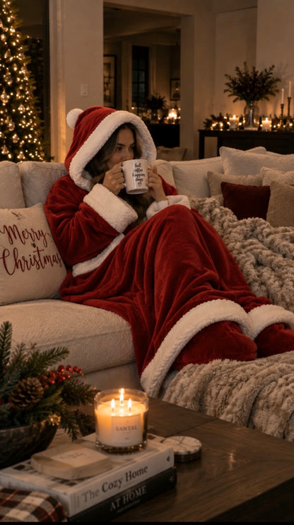 The Cozy Claus™ Heated Blanket Robe 🎅🏼❄️