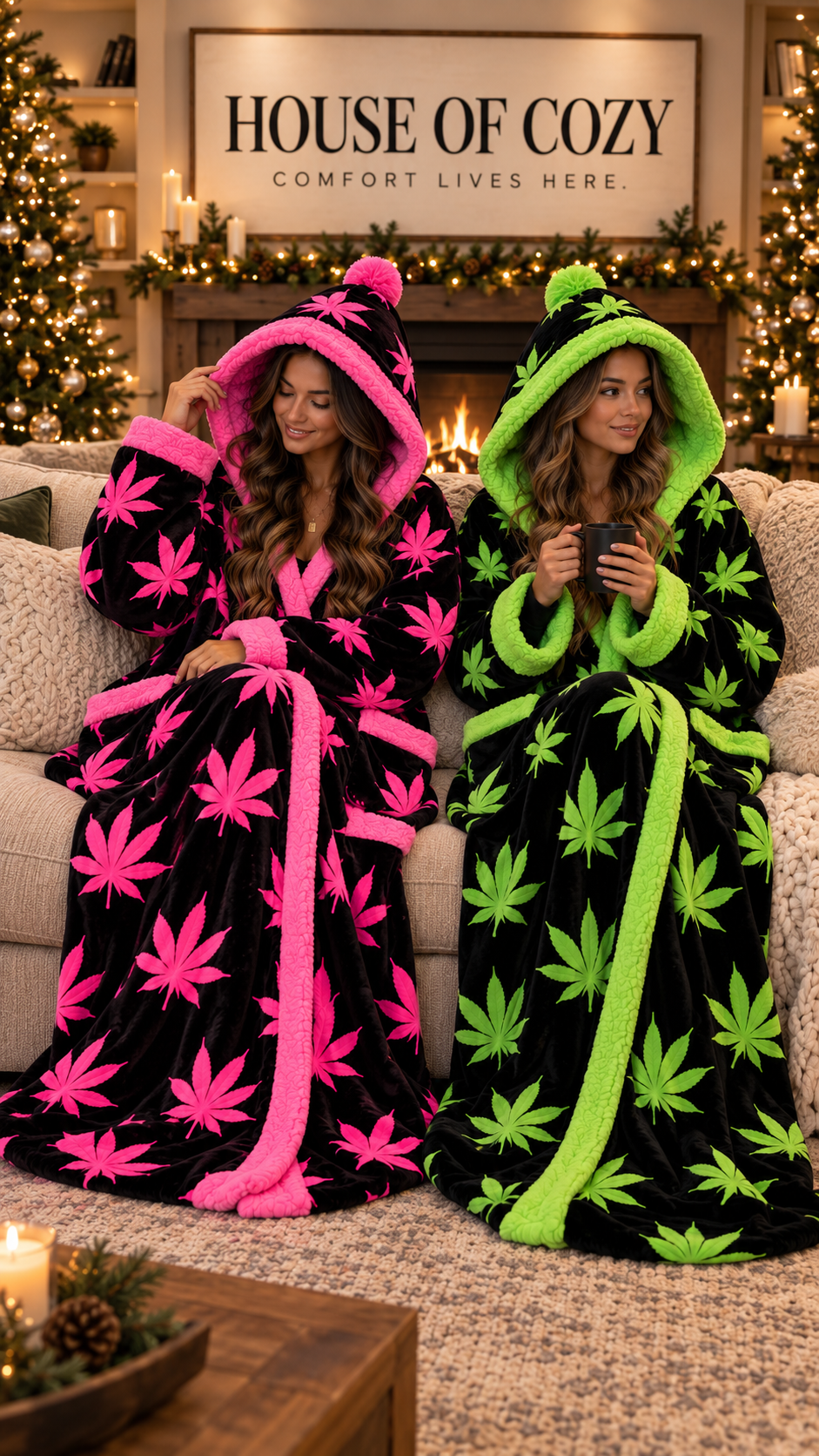 The Leaf Cozy™ Heated Robe – The Cozy Claus™